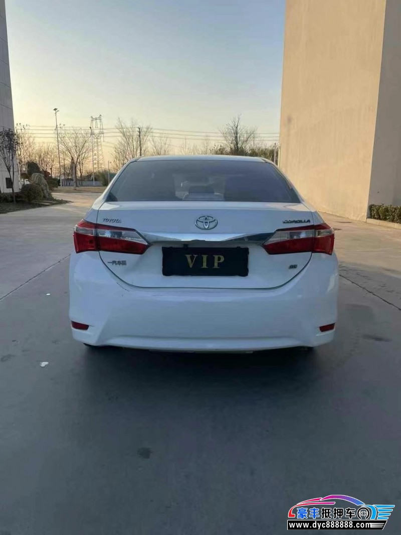 17年丰田卡罗拉轿车抵押车出售