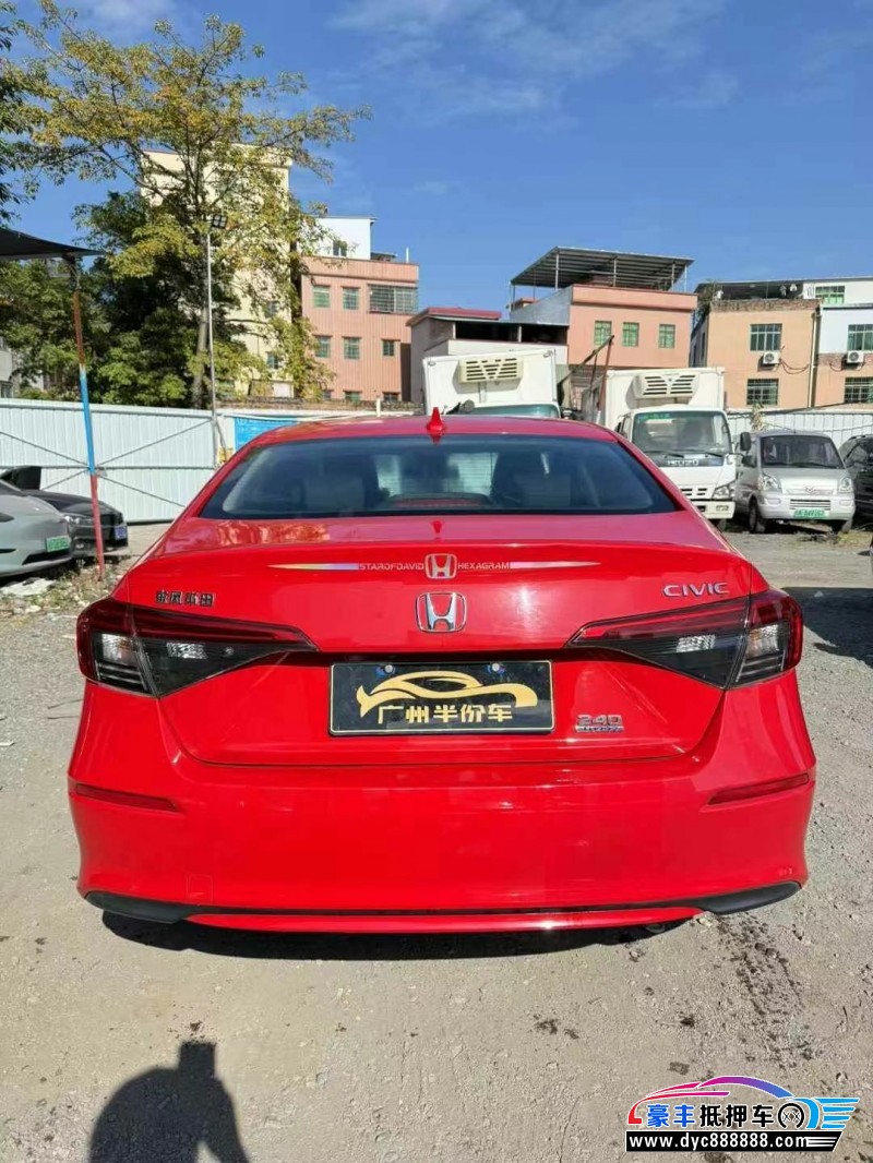 22年本田思域轿车抵押车出售