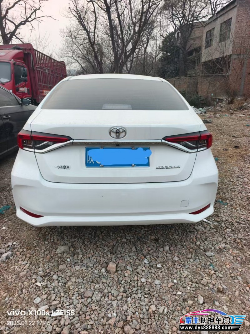 22年丰田卡罗拉轿车抵押车出售