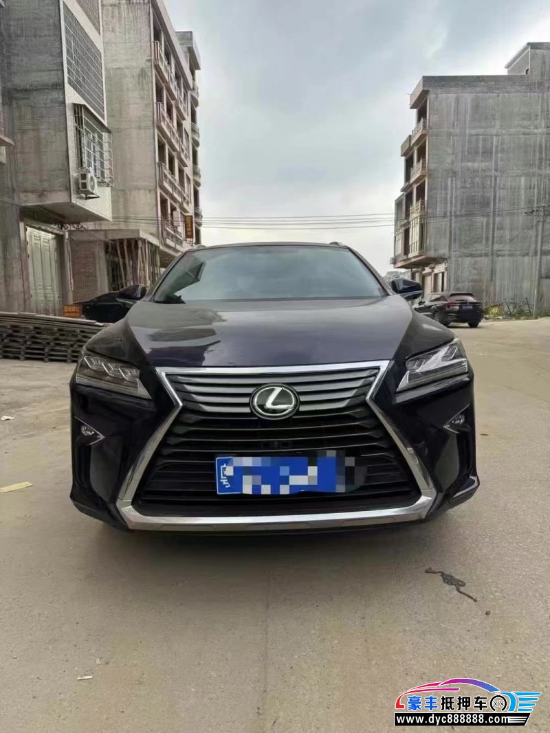 18年雷克萨斯RX轿车抵押车出售