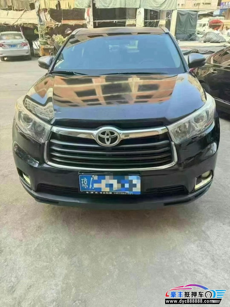 15年丰田汉兰达轿车抵押车出售