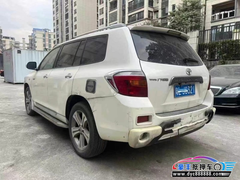 11年丰田汉兰达轿车抵押车出售