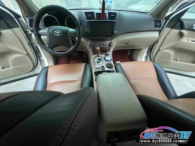 11年丰田汉兰达轿车抵押车出售