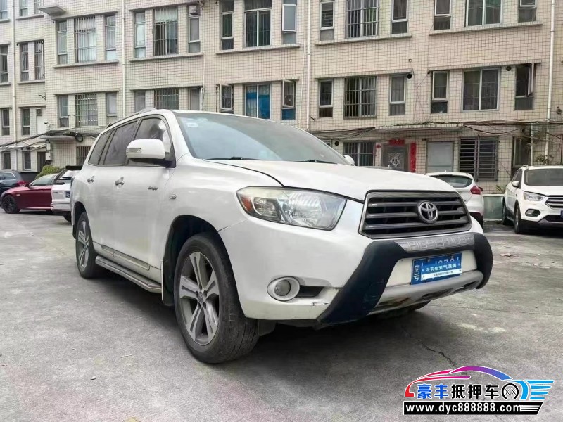 11年丰田汉兰达轿车抵押车出售