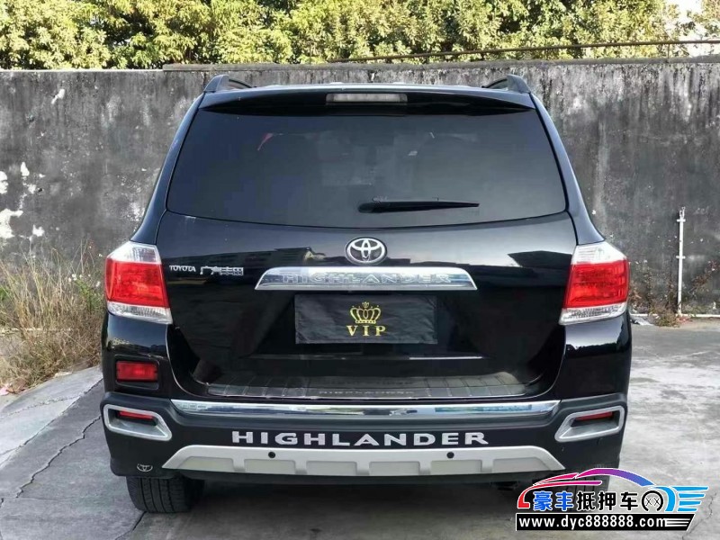 14年丰田汉兰达轿车抵押车出售