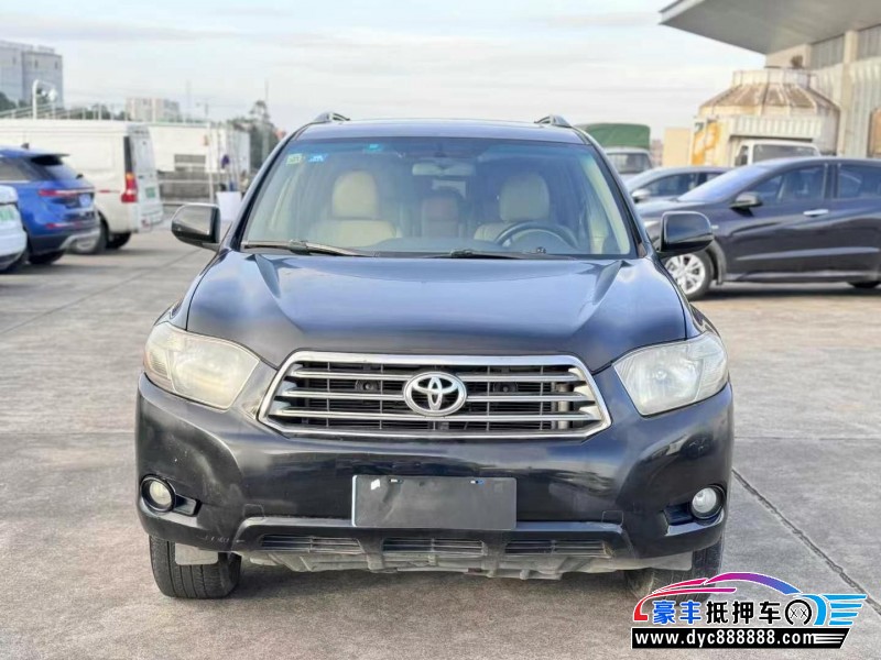 12年丰田汉兰达轿车抵押车出售