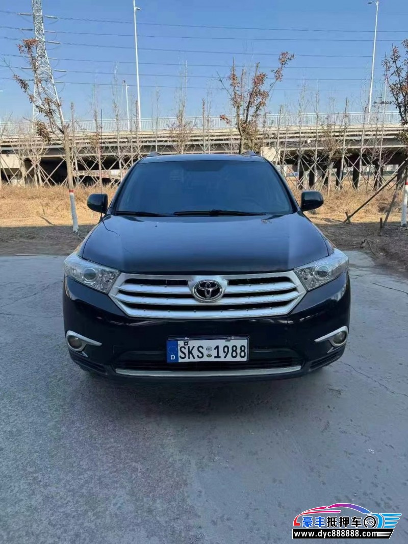 13年丰田汉兰达轿车抵押车出售