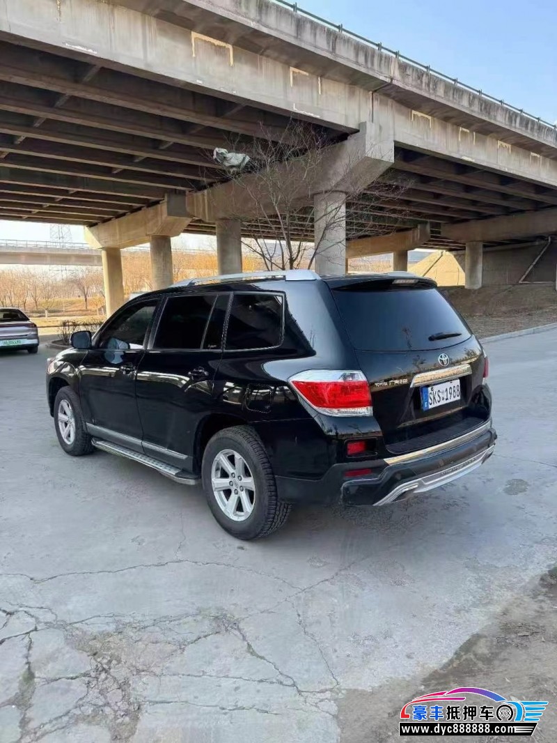 13年丰田汉兰达轿车抵押车出售