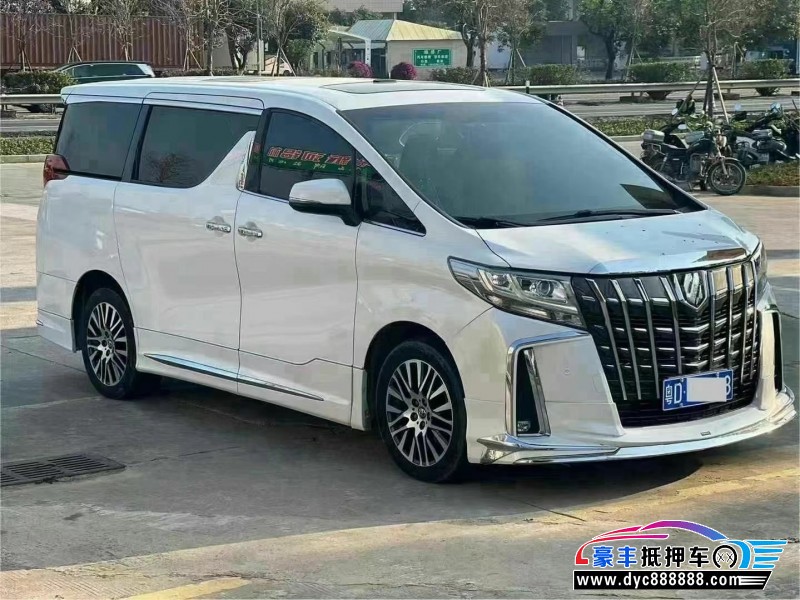 17年丰田埃尔法轿车抵押车出售