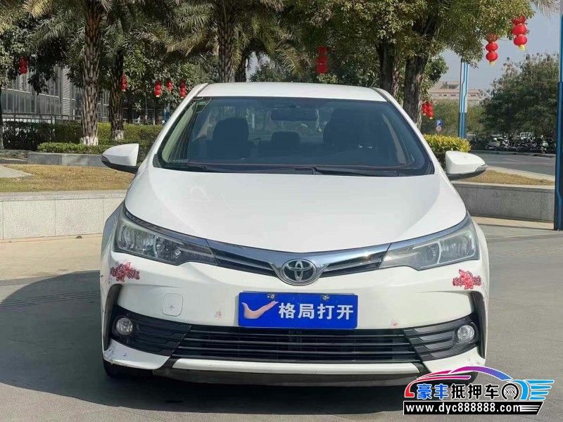 18年丰田卡罗拉轿车抵押车出售