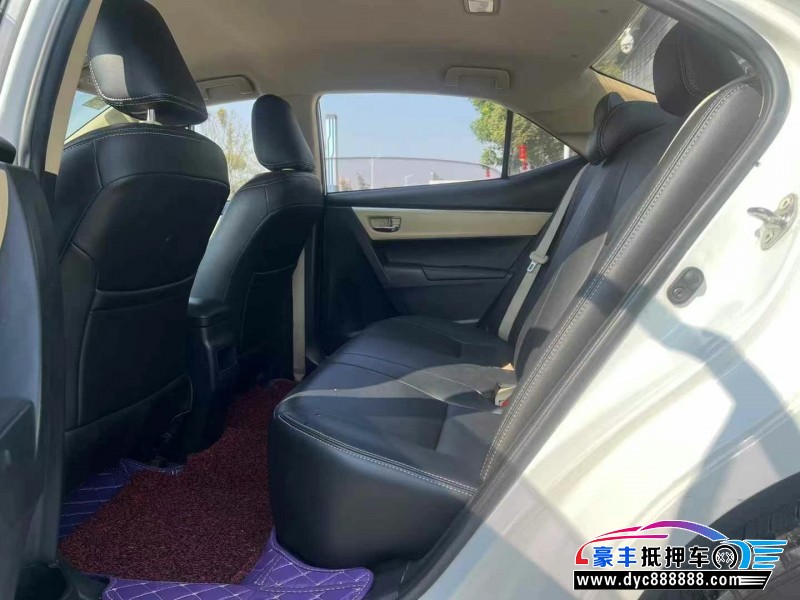 18年丰田卡罗拉轿车抵押车出售