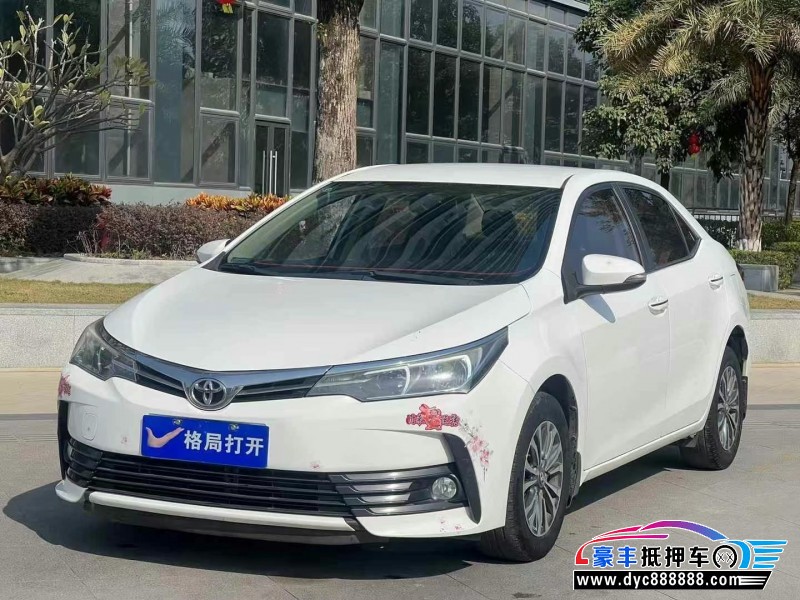 18年丰田卡罗拉轿车抵押车出售