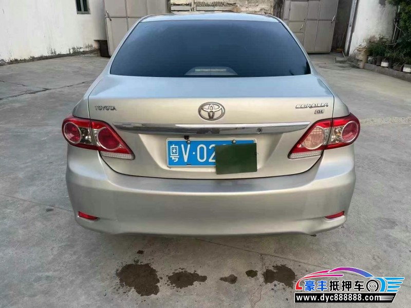 12年丰田卡罗拉轿车抵押车出售