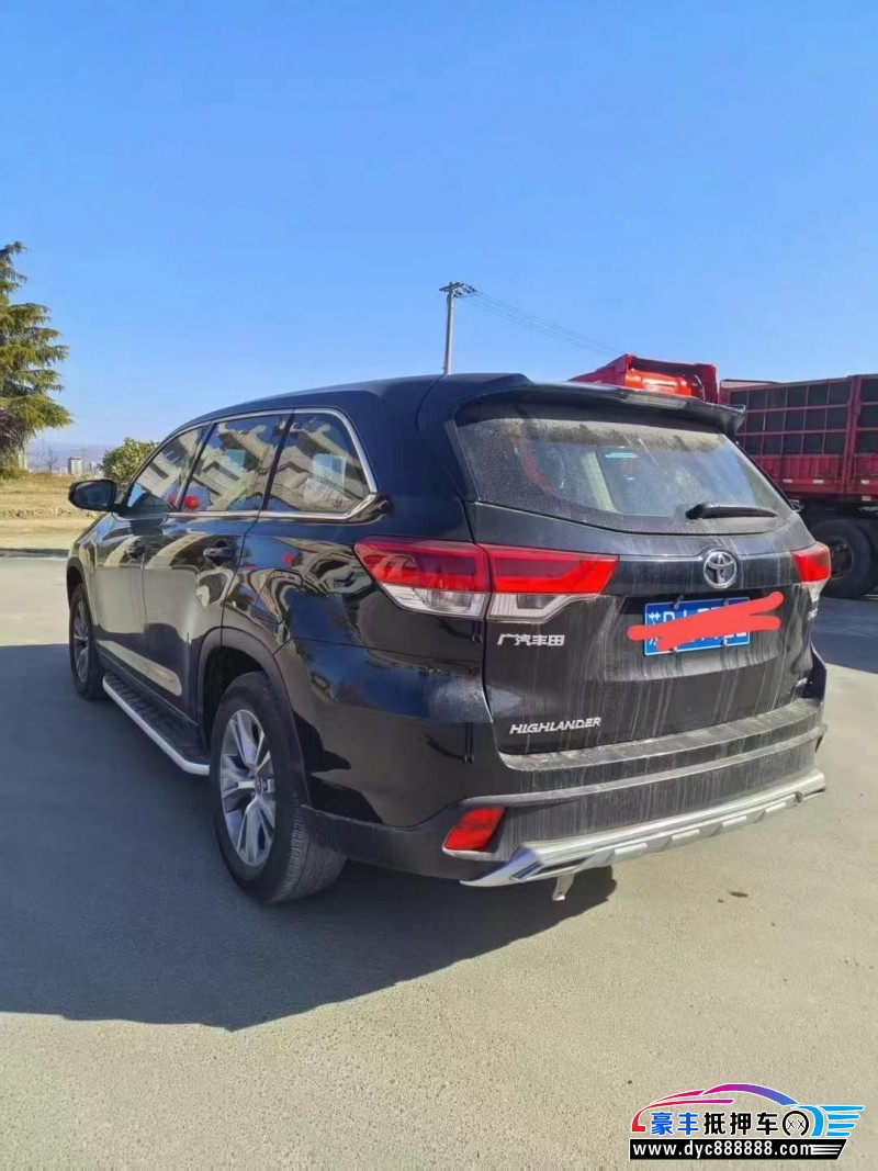 21年丰田汉兰达轿车抵押车出售