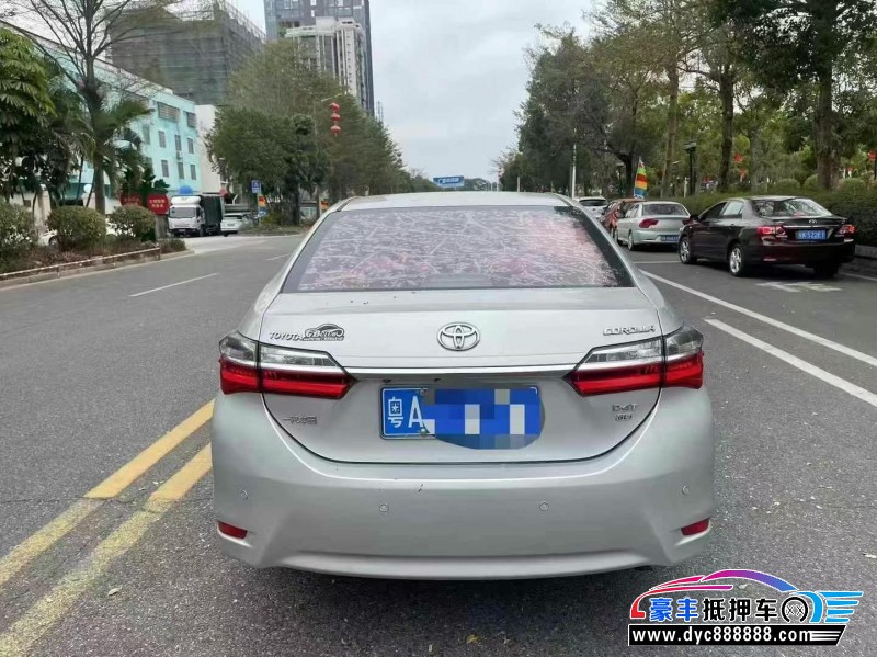 17年丰田卡罗拉轿车抵押车出售