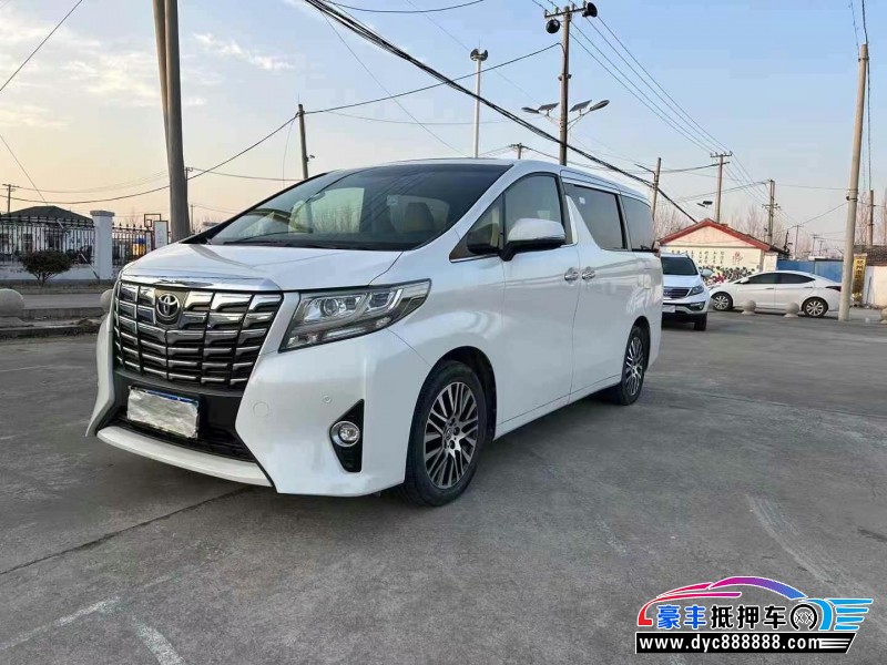 16年丰田埃尔法轿车抵押车出售