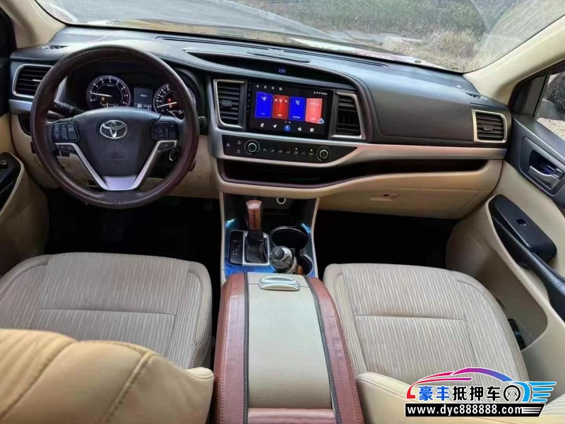 16年丰田汉兰达轿车抵押车出售