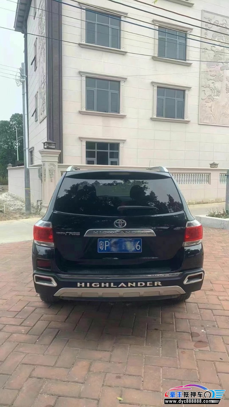 14年丰田汉兰达轿车抵押车出售