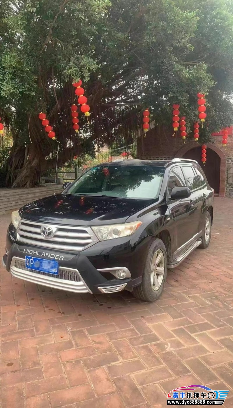 14年丰田汉兰达轿车抵押车出售