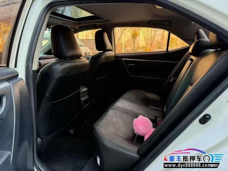 18年丰田卡罗拉轿车抵押车出售