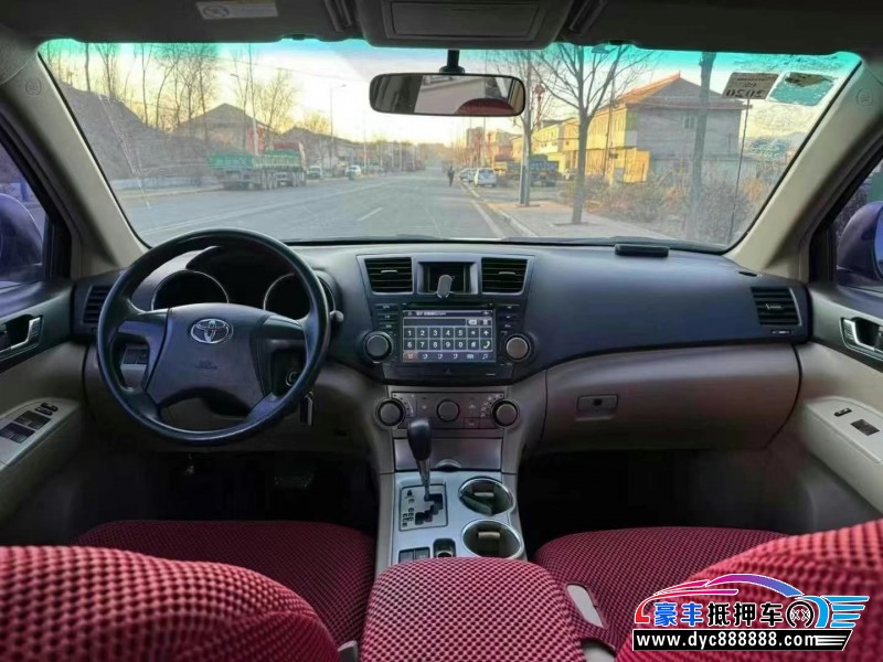 12年丰田汉兰达轿车抵押车出售