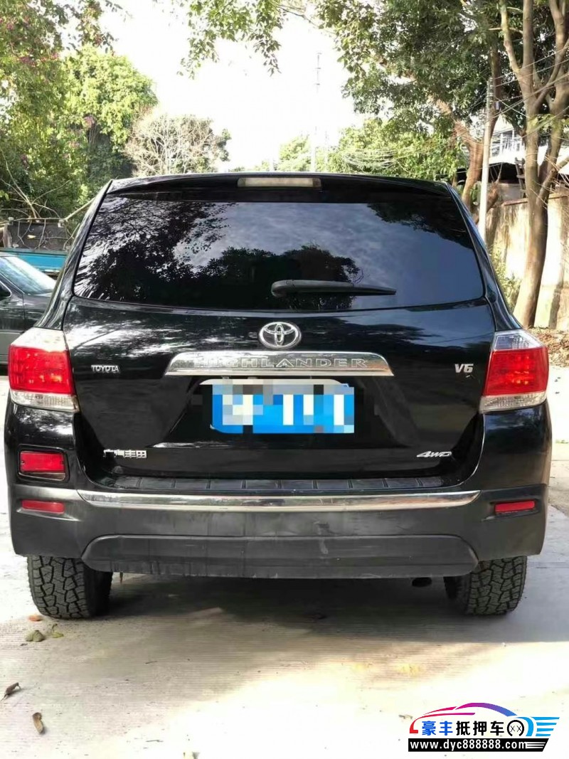 14年丰田汉兰达轿车抵押车出售