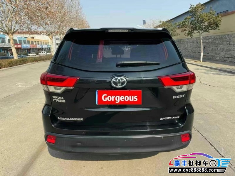 19年丰田汉兰达轿车抵押车出售