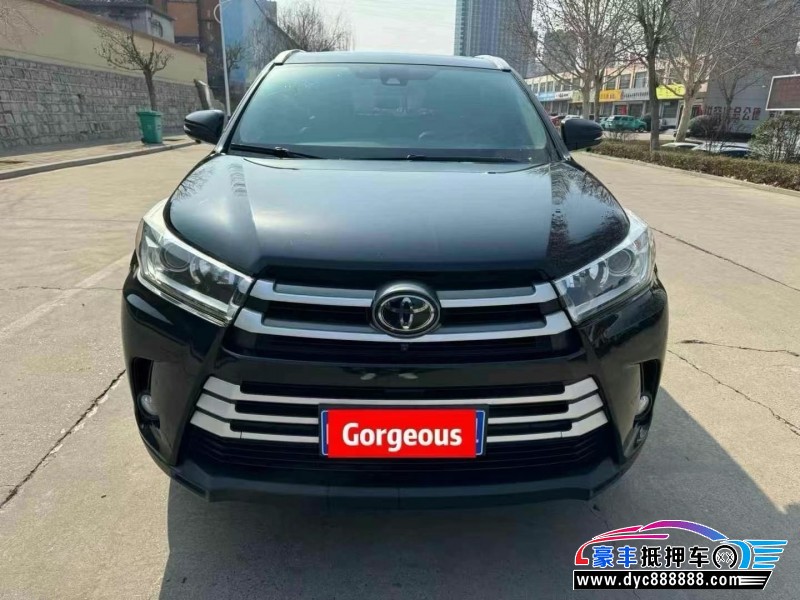 19年丰田汉兰达轿车抵押车出售