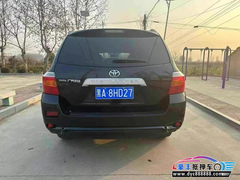 12年丰田汉兰达轿车抵押车出售