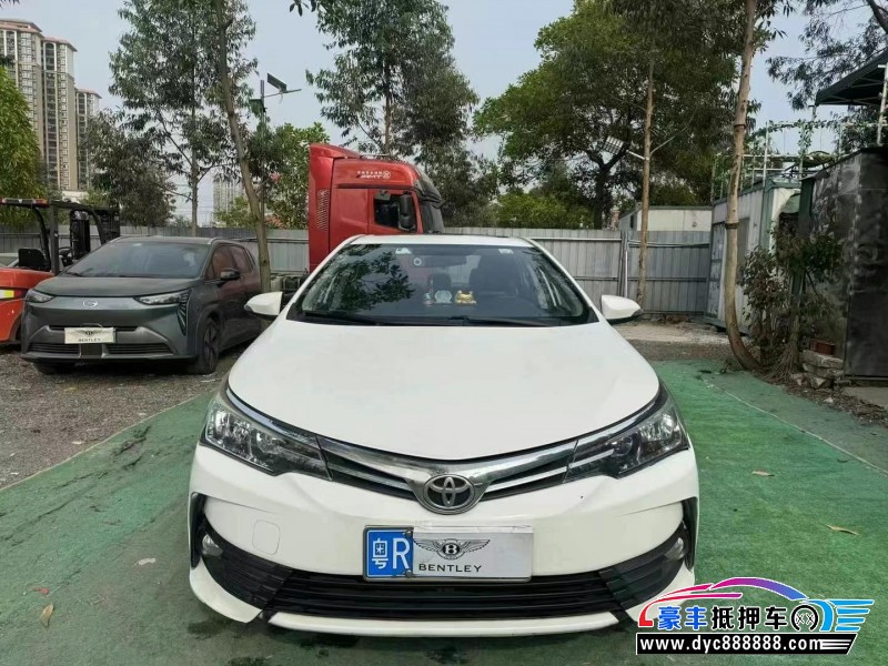 18年丰田卡罗拉轿车抵押车出售