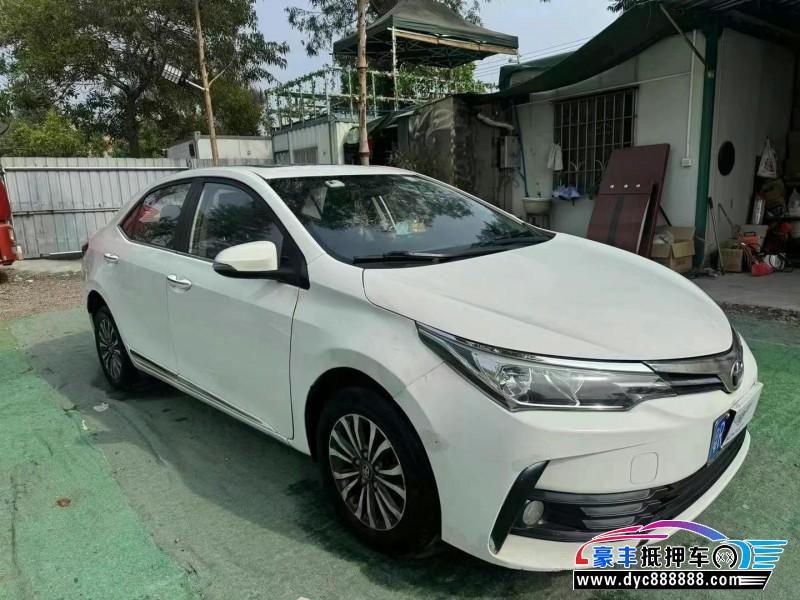 18年丰田卡罗拉轿车抵押车出售