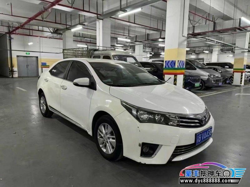 16年丰田卡罗拉轿车抵押车出售