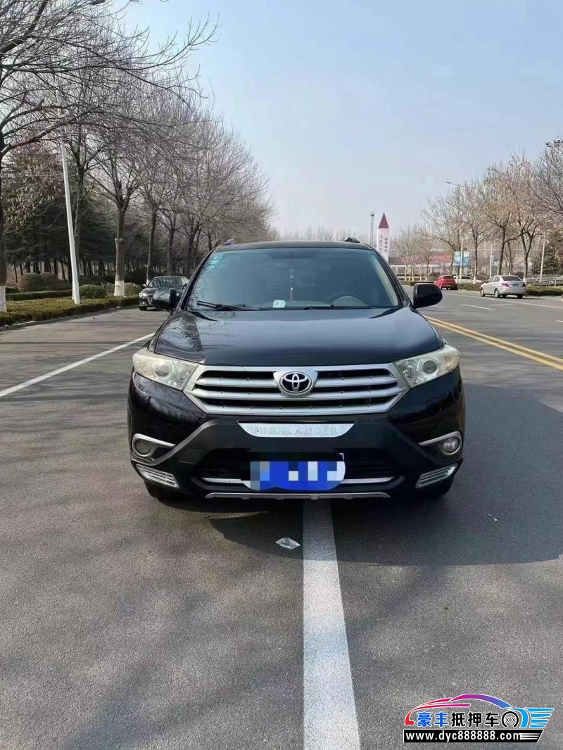 14年丰田汉兰达轿车抵押车出售