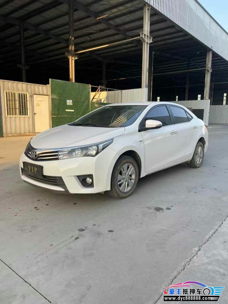 17年丰田卡罗拉轿车抵押车出售