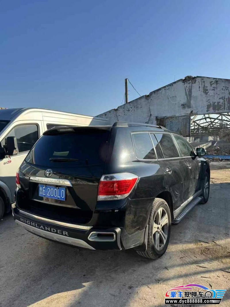 14年丰田汉兰达轿车抵押车出售