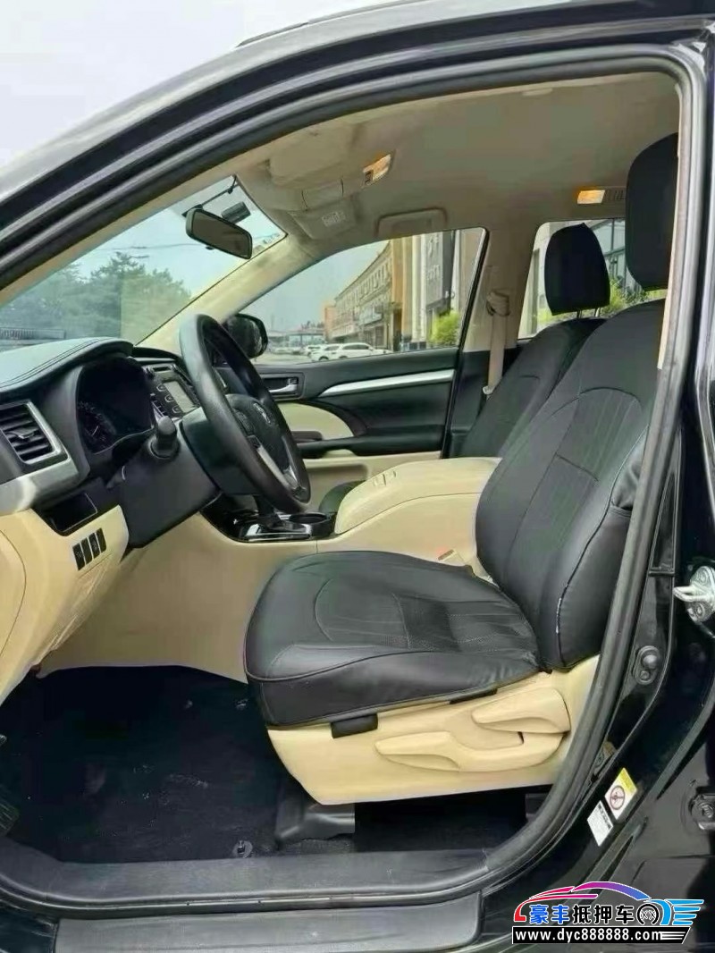 19年丰田汉兰达SUV抵押车出售