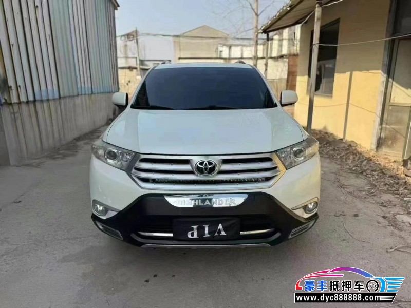 14年丰田汉兰达轿车抵押车出售