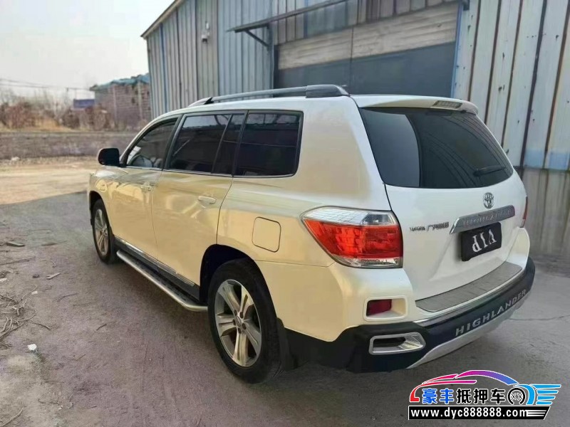 14年丰田汉兰达轿车抵押车出售