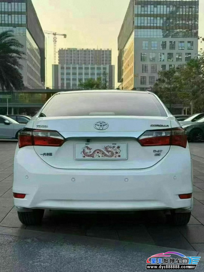 19年丰田卡罗拉轿车抵押车出售