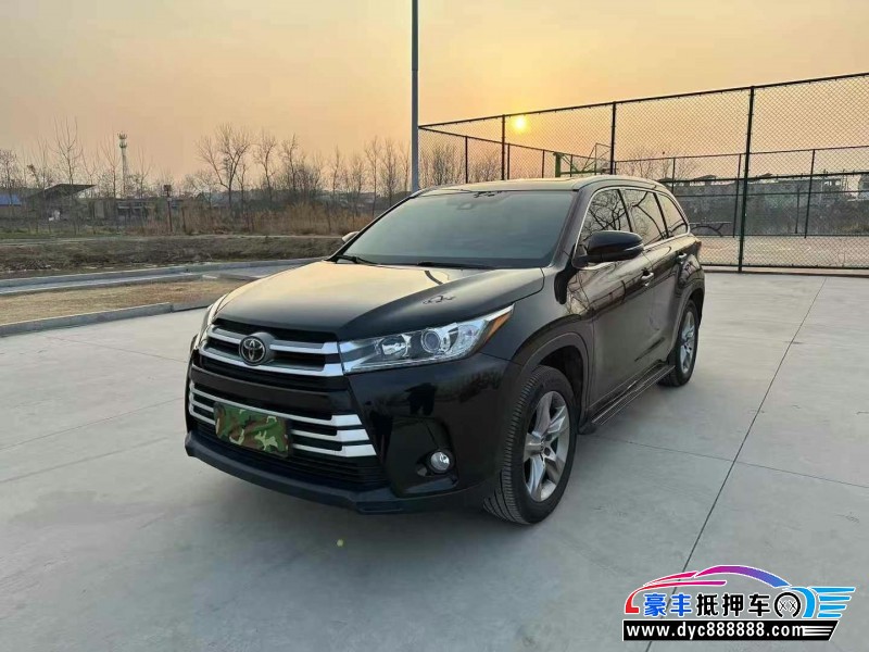 21年丰田汉兰达轿车抵押车出售