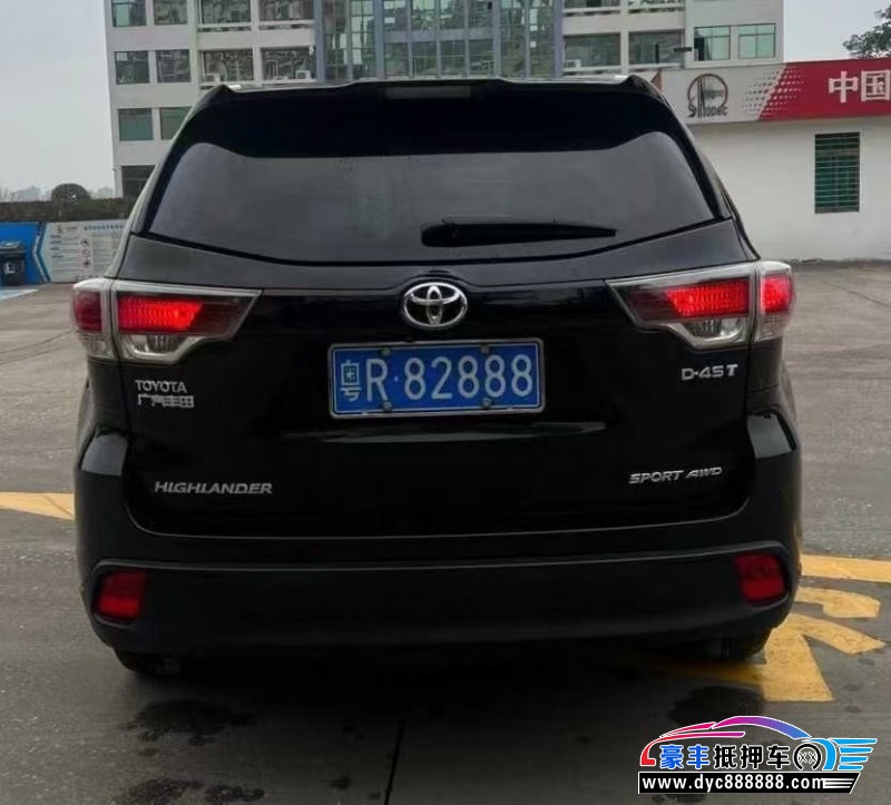 16年丰田汉兰达轿车抵押车出售