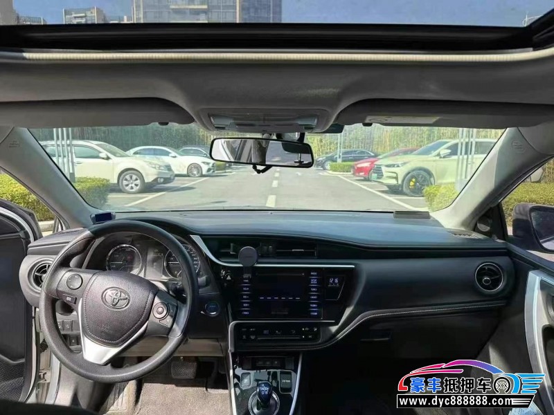 19年丰田卡罗拉轿车抵押车出售