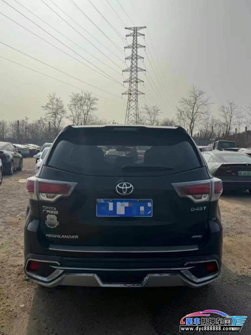 16年丰田汉兰达轿车抵押车出售