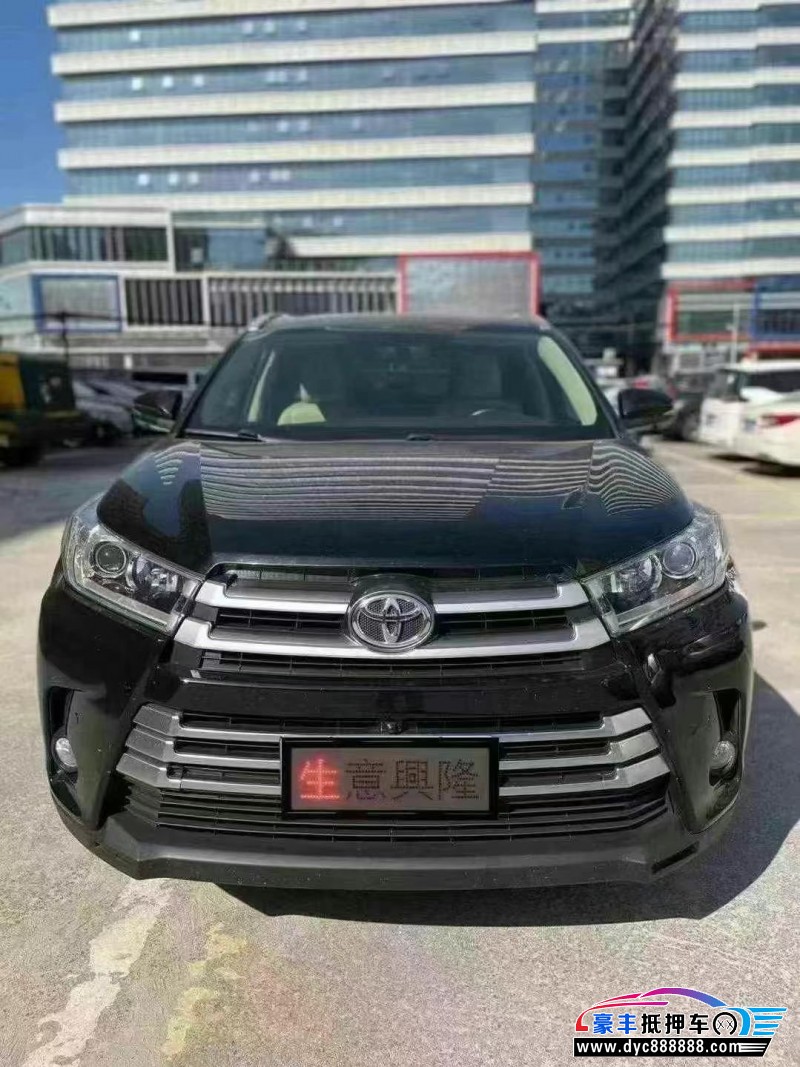 23年丰田汉兰达轿车抵押车出售