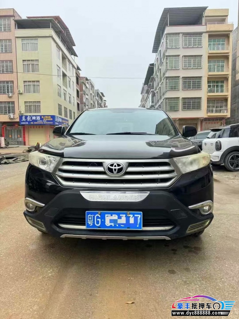 13年丰田汉兰达轿车抵押车出售