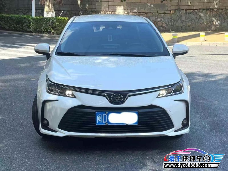 19年丰田卡罗拉轿车抵押车出售