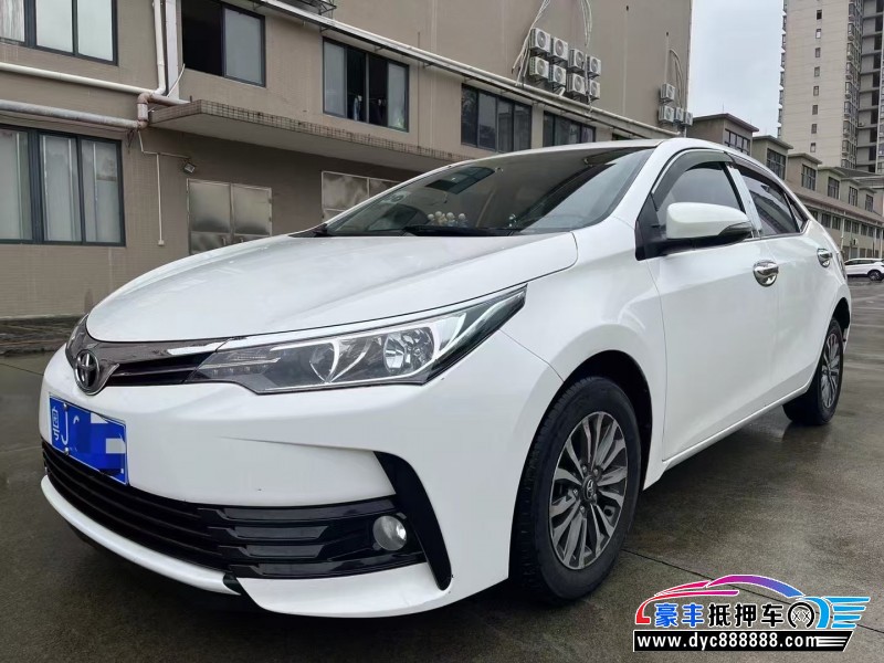 18年丰田卡罗拉轿车抵押车出售