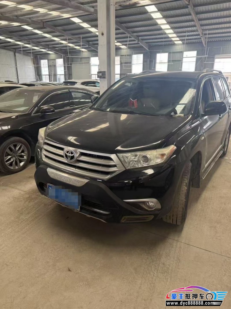 15年丰田汉兰达SUV抵押车出售