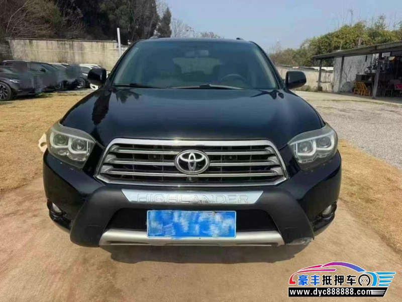 12年丰田汉兰达轿车抵押车出售