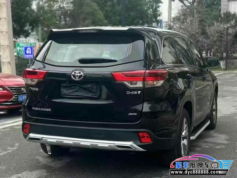 21年丰田汉兰达轿车抵押车出售